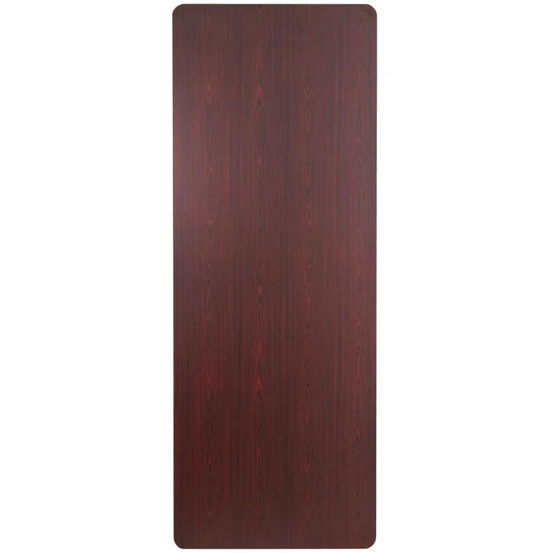 Flash Furniture Wofford 24" x 48" Rectangular High Pressure Mahogany Laminate Folding Banquet Table
