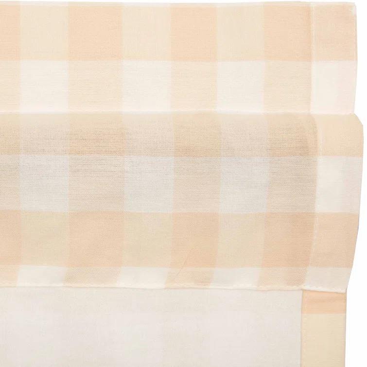 VHC Brands Annie Buffalo Check Plaid Cotton Tailored Window Valance & Reviews | Wayfair