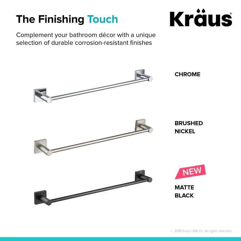 Kraus KEA-17736MB Ventus 18" Wall Mounted Towel Bar