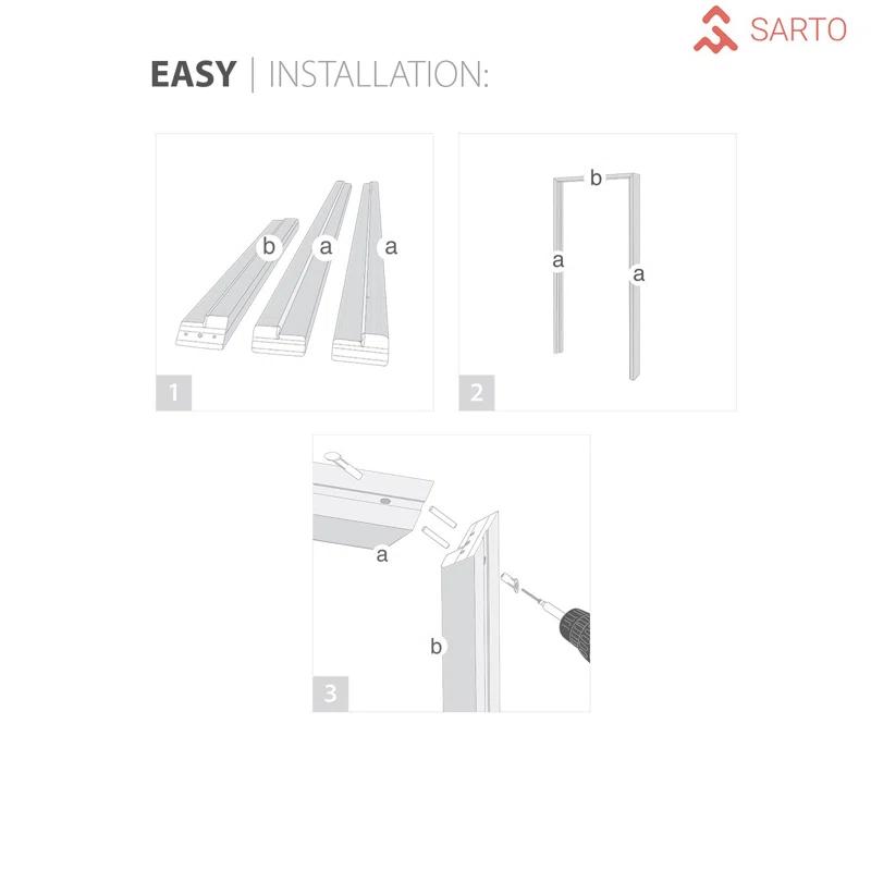 Felicia Clear Glass French White Doors with Installation Hardware Kit
