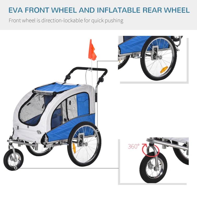 Aosom Foldable Pet Jogger Stroller