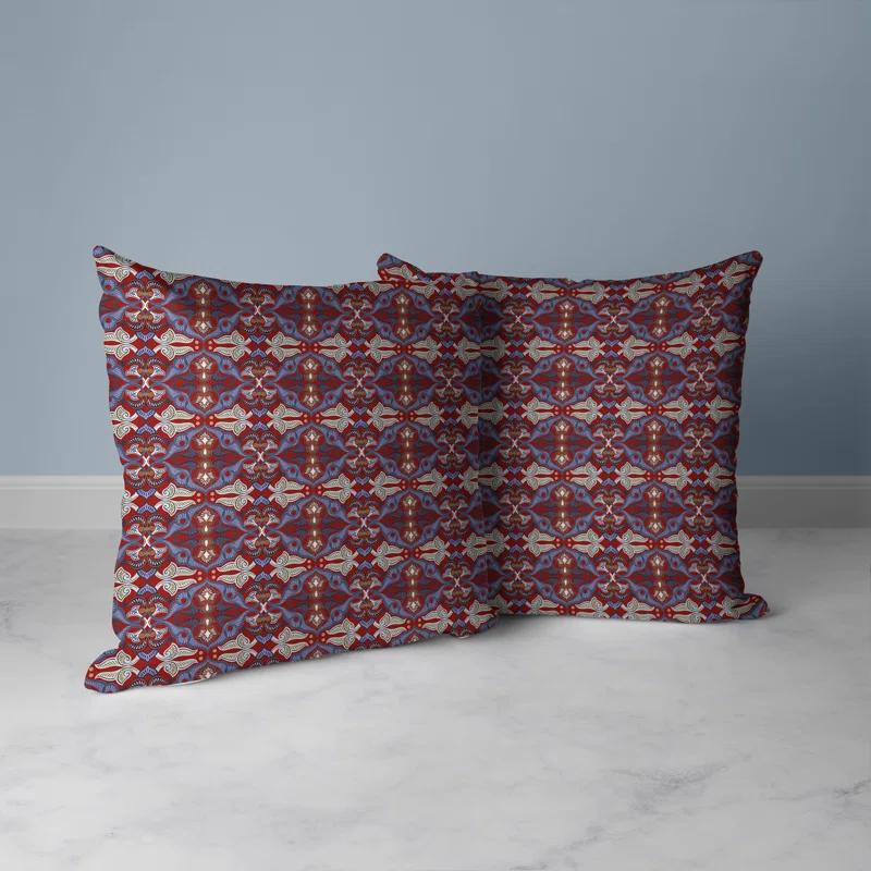 Amrita Sen Floral Elegance Floral Reversible Throw Pillow