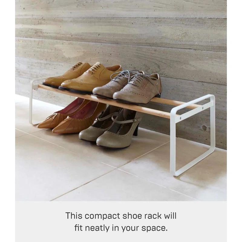 Yamazaki Home Shoe Rack, Steel, Expandable, Stackable