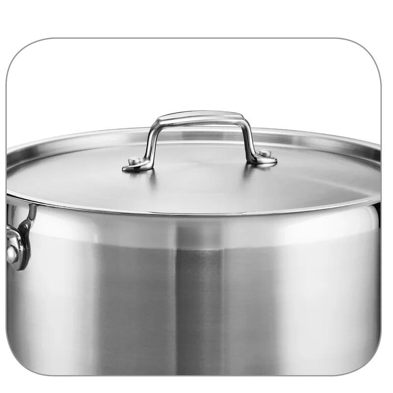 16 Qt Stainless Steel Stock Pot with Lid