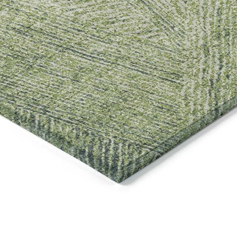 Chayden ACN991 1'8" x 2'6" Machine Washable Gray Indoor/Outdoor Area Rug