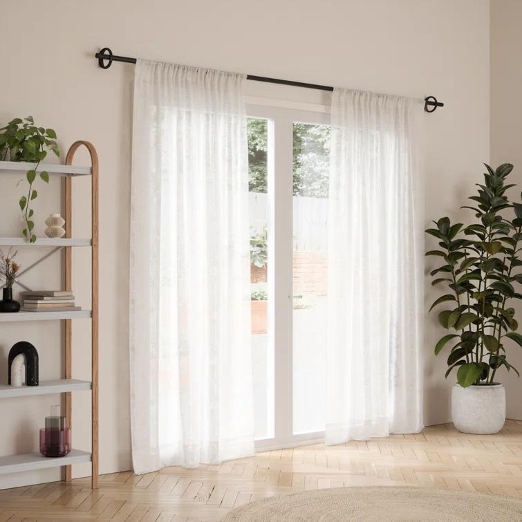 Umbra Steel Adjustable Single Curtain Rod