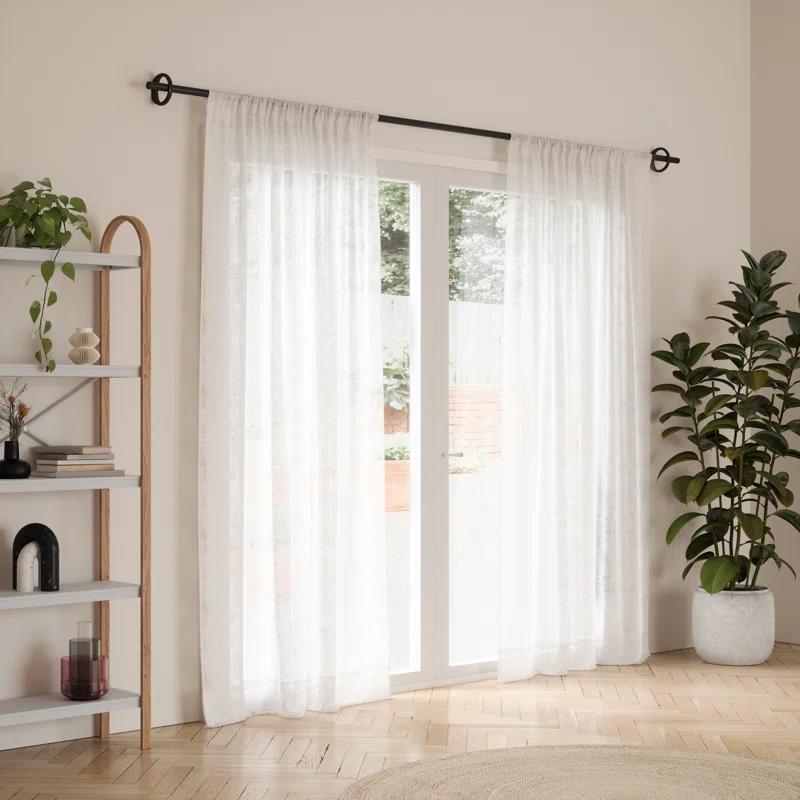 Umbra Steel Adjustable Single Curtain Rod