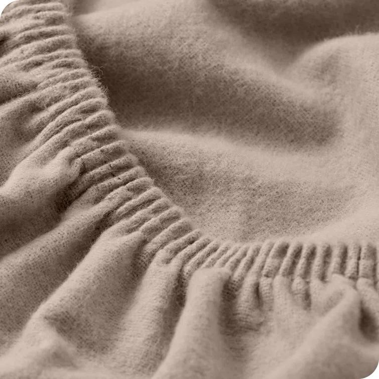 Bare Home Flannel Machine Woven Fitted Sheet