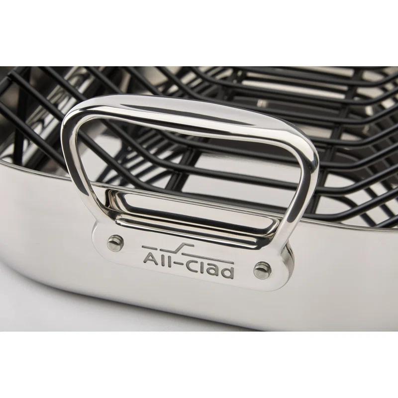 All-Clad ® Stainless Steel Large 16" Roaster with Rack