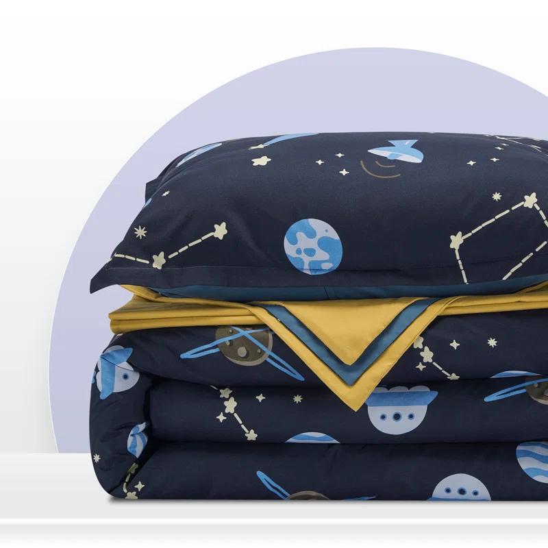 Sleep Zone Galaxy Bedding Set