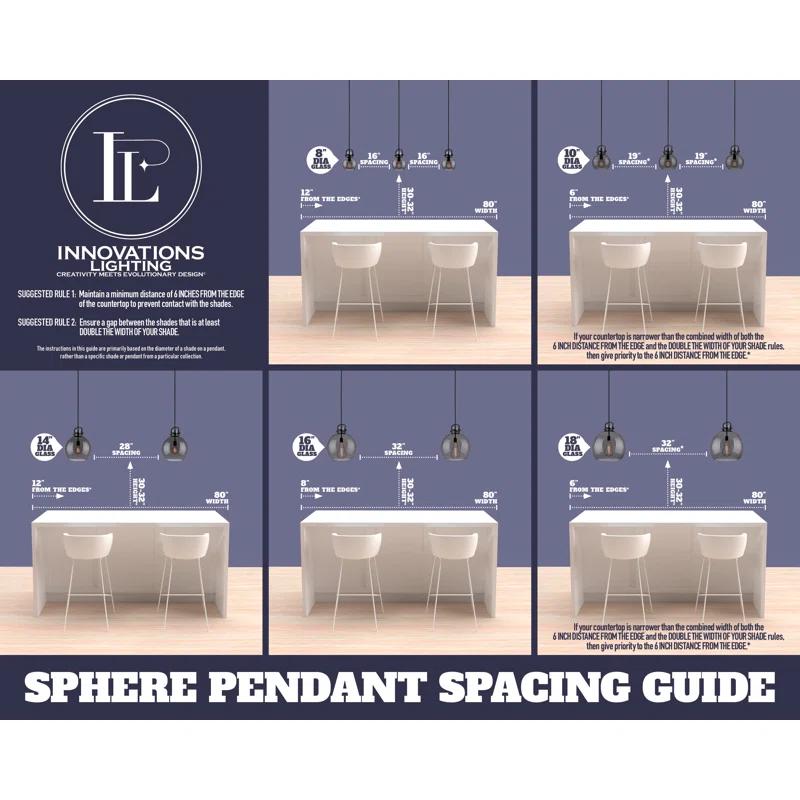 Innovations Lighting Athens 1 - Light Sphere Pendant