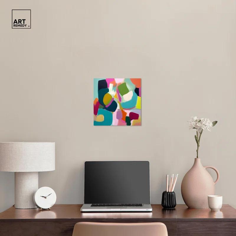 Art Remedy Colorful Dimensions I Canvas Modern Colorful Print by Art Remedy