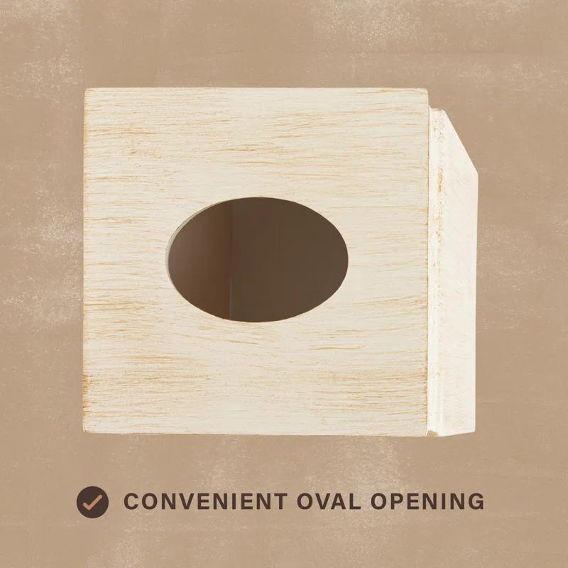 Creative Scents Rustic Luxe Square Tissue Box Cover