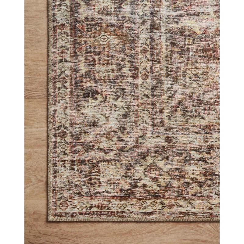 Amber Lewis x Loloi Georgie Oriental Bordeaux/Antique Area Rug