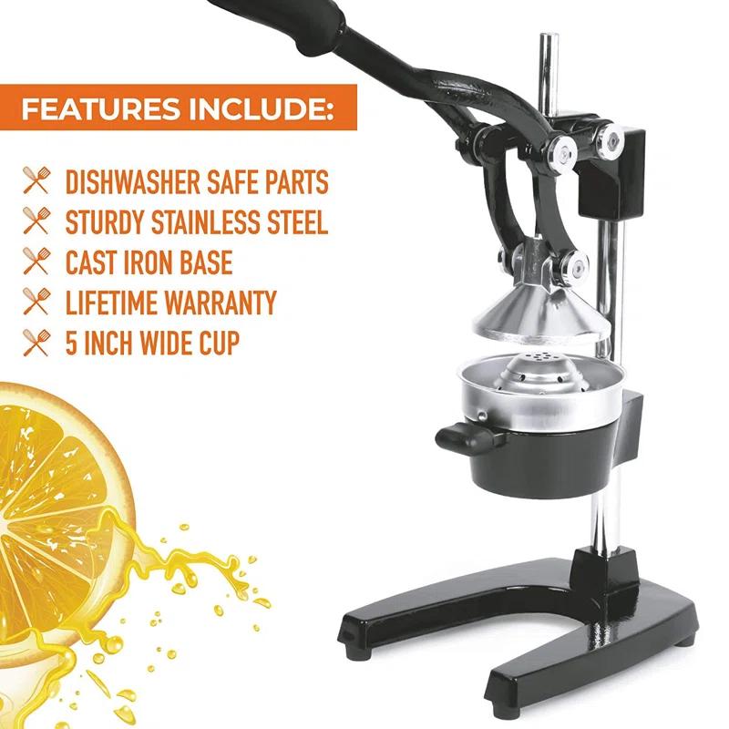 Zulay Kitchen Zulay Kitchen Citrus Complete Set Manual Citrus Press Orange Squeezer & 2-in-1 Metal Lemon Squeezer