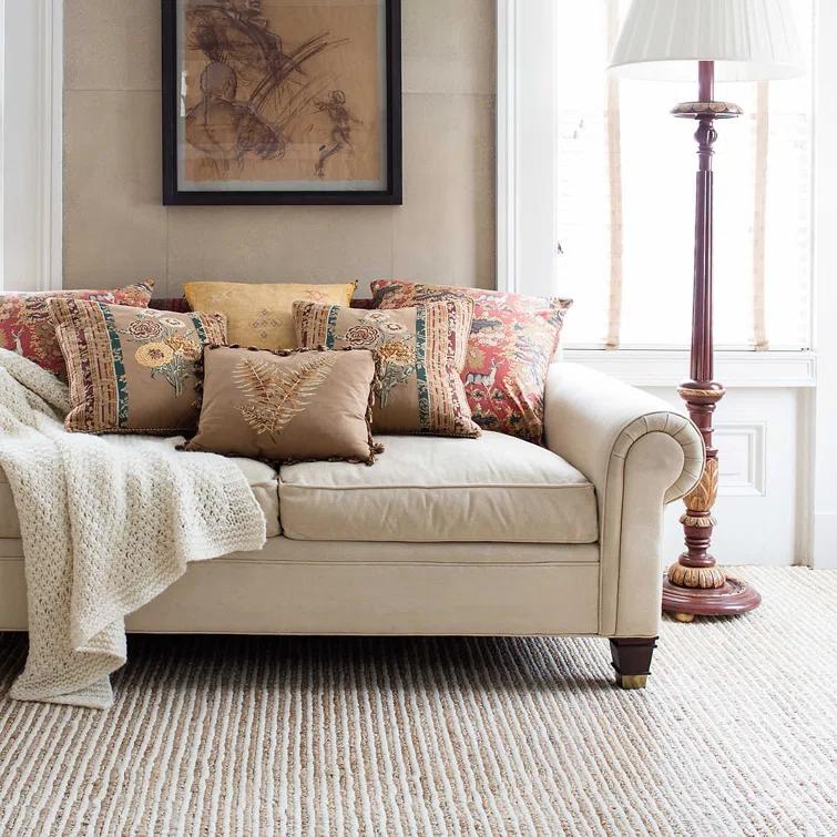 Dash and Albert Rugs Twiggy Natural Handwoven Wool/Jute Rug