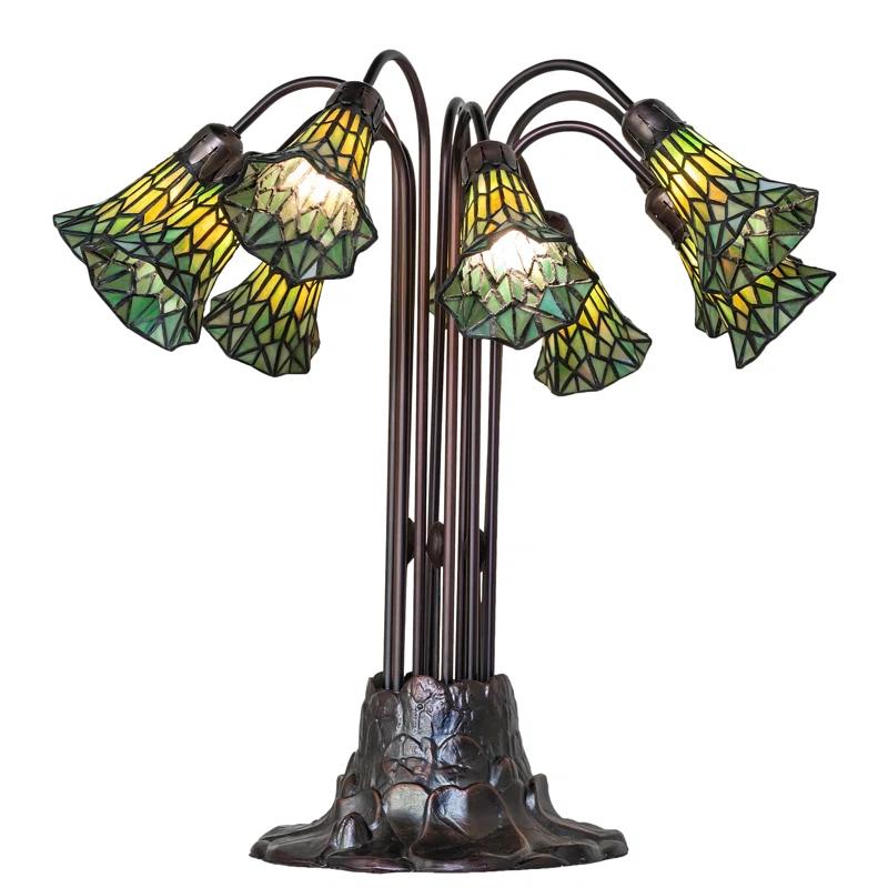 Meyda Lighting Pond Lily Metal Table Lamp