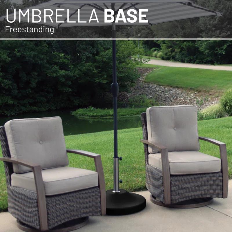 US Weight Fillable 120lb Capacity Free Standing Patio Umbrella Base