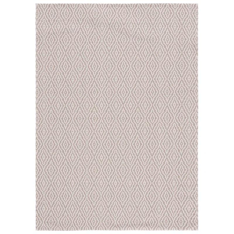 Martha Stewart Rugs Martha Stewart Cotton Geometric Rug in Taupe