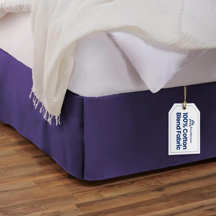 Shopbedding Blissford Tailored Bed Skirt with Split Corner & Reviews | Wayfair