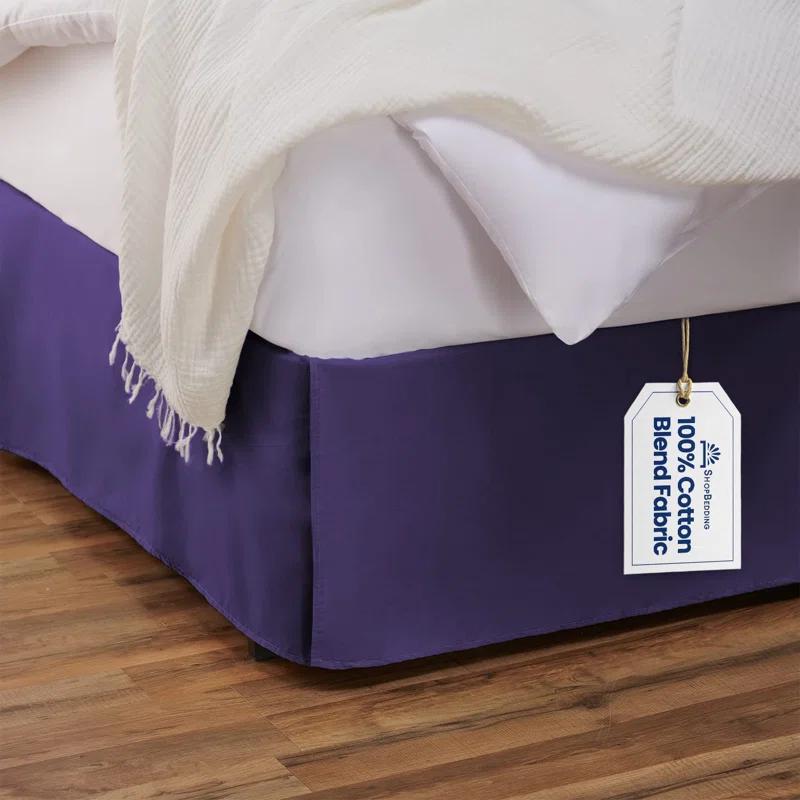 Shopbedding Blissford Tailored Bed Skirt with Split Corner & Reviews | Wayfair