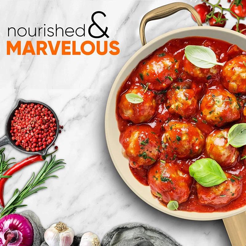 NutriChef NutriChef 14 in. Non Stick Aluminum Frying Pan
