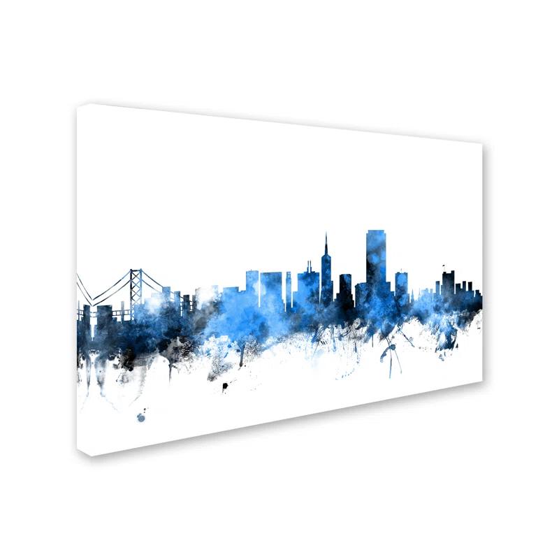 Trademark Fine Art " San Francisco City Skyline II " by Michael Tompsett