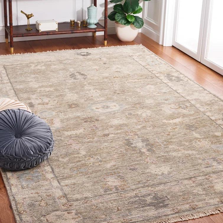 Safavieh Oriental Hand Knotted 80% Wool And 10% Cotton Oriental Rug & Reviews | Wayfair