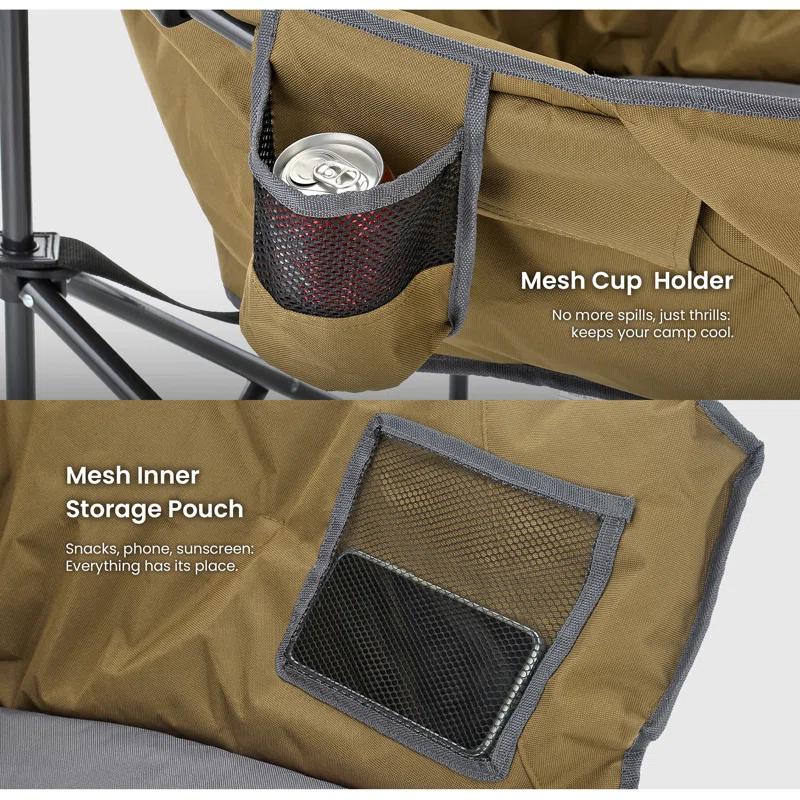 ARROWHEAD Outdoor Folding Camping Chair with Cushions