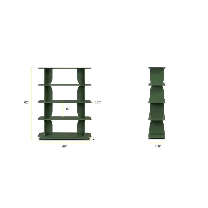 Edgemod Padua 62" Wood Bookshelf