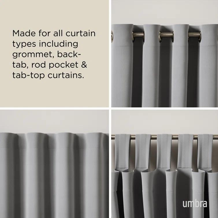 Umbra CAPPA Adjustable Single Steel Curtian Rod