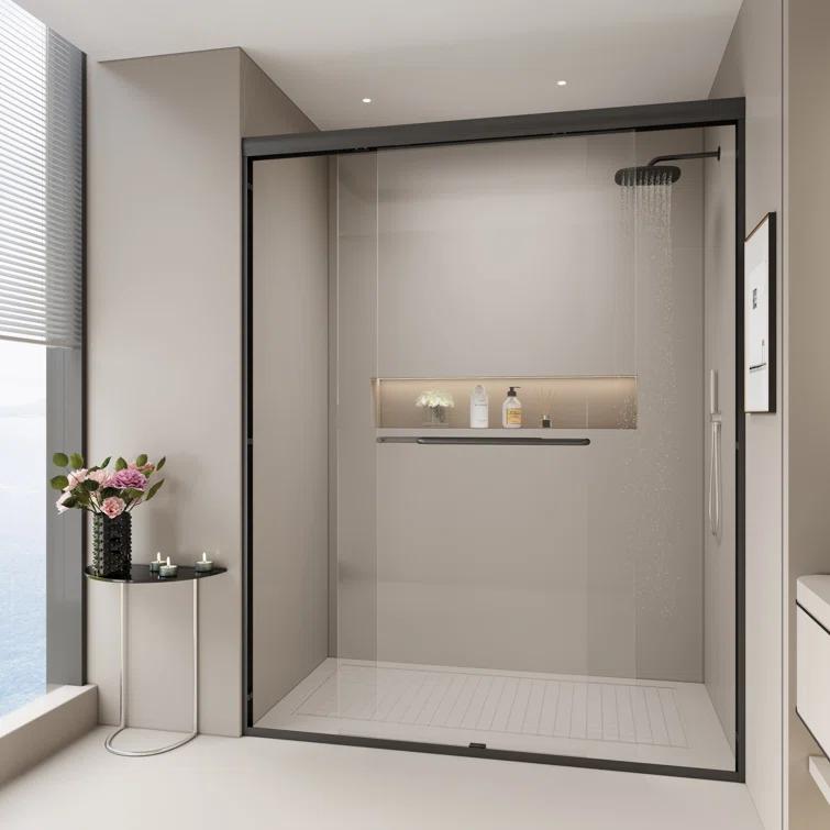 EASTANA Semi-frameless bypass bathroom sliding door AADSH6269LL