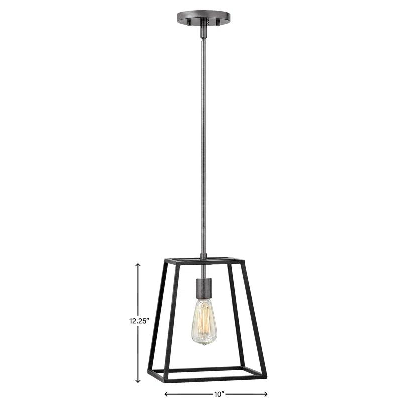 Hinkley Burley Oak One-Light Stem Hung Minimalist Pendant