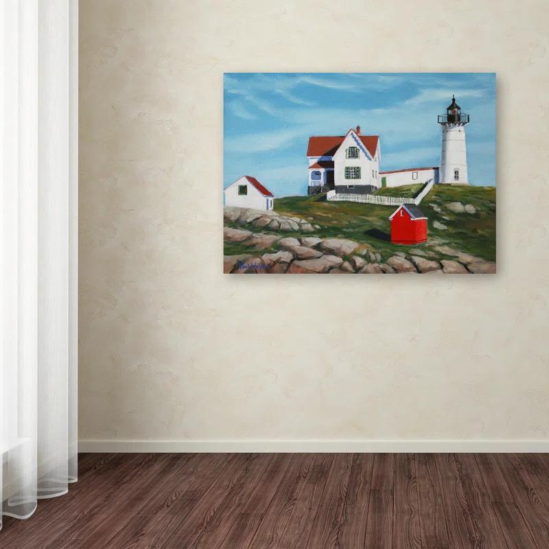Trademark Fine Art " Nubble Light House3 " by Paul Walsh