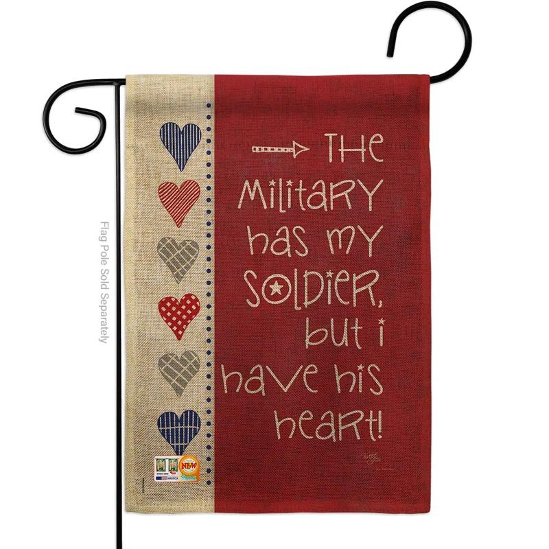 Breeze Decor Double Sided 18.5'' H x 13'' W Burlap Garden Flag