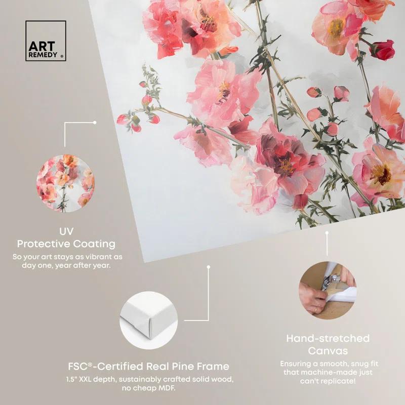 Art Remedy Bougainvillea I Canvas New Floral Wall Art by Art Remedy