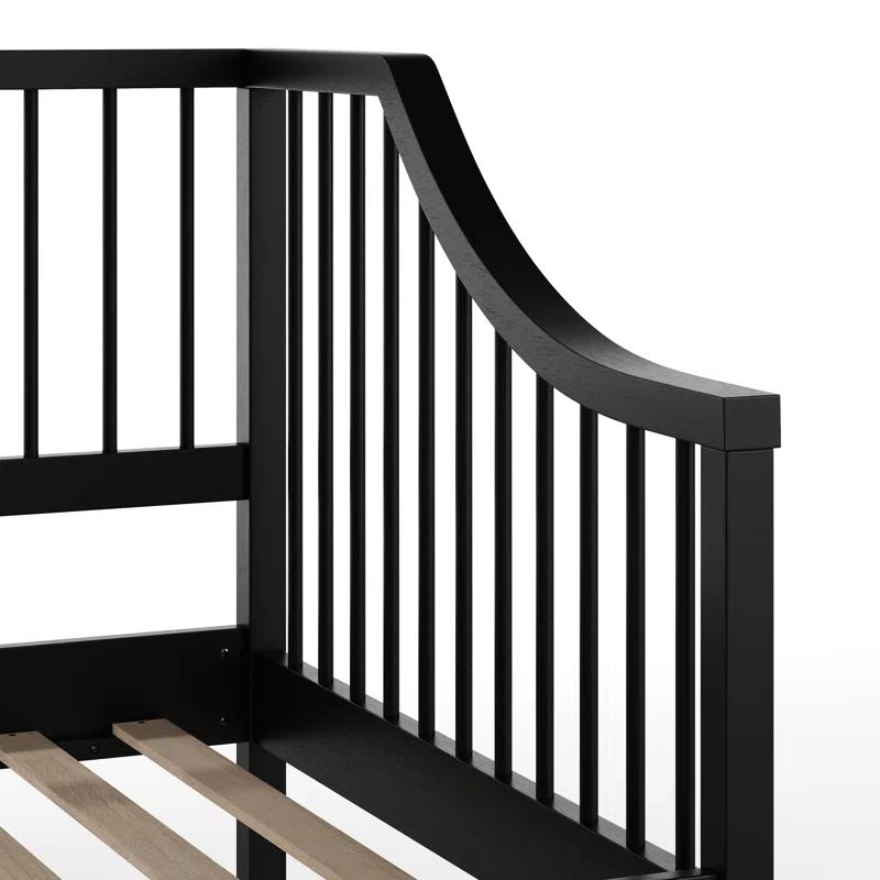 Martha Stewart Martha Stewart Neely Wooden Platform Daybed With Spindles And Wood Slat Foundation