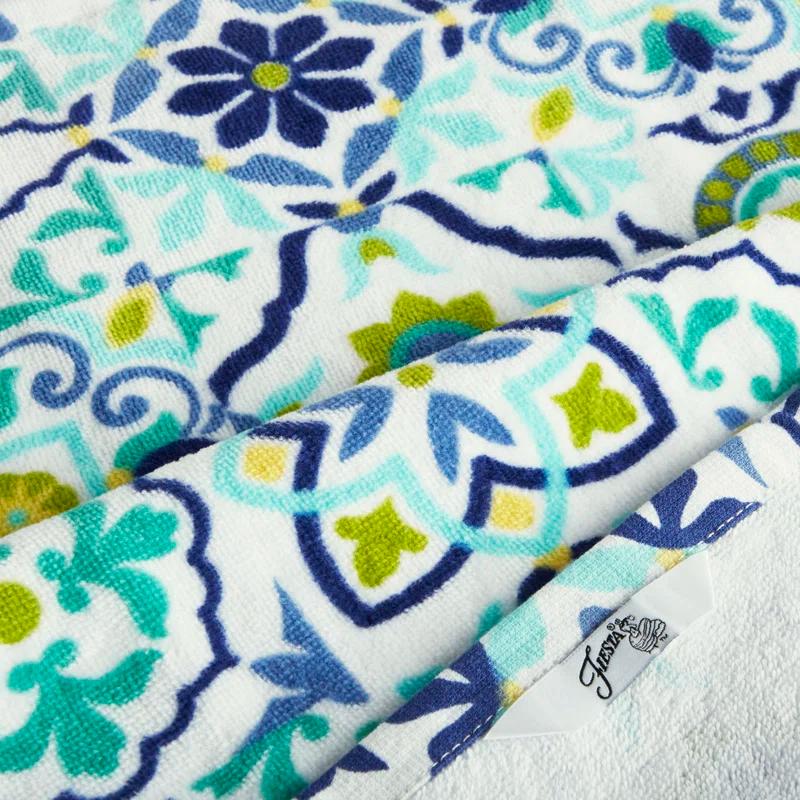 Fiesta Fiesta Worn Tiles Kitchen Towels Set (Set of 2)