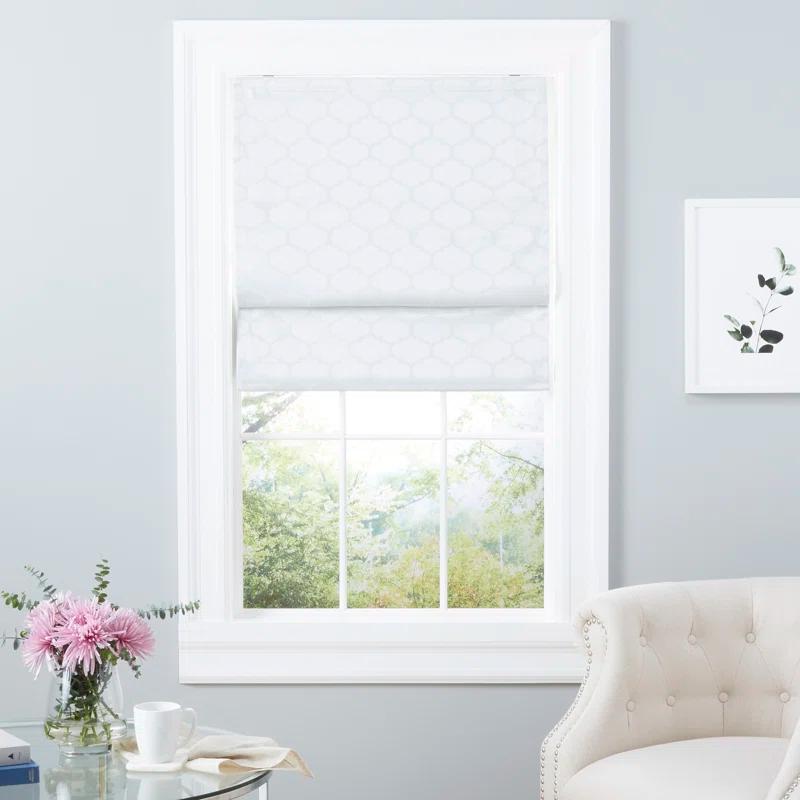 Amalgamated Textiles Montague Trellis Blackout Roman Shade & Reviews | Wayfair