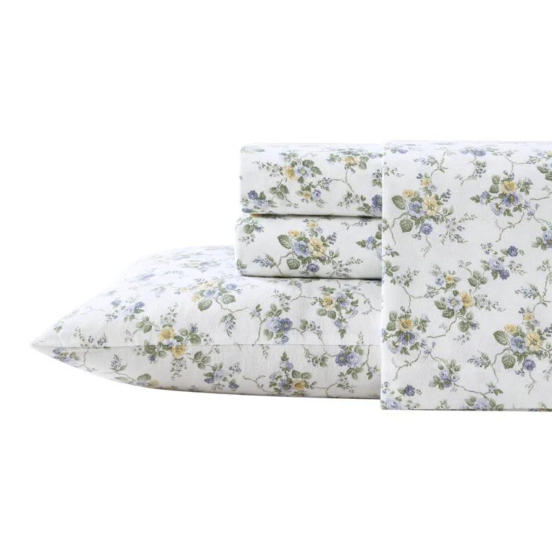 Laura Ashley Laura Ashley Cotton Flannel Cozy Sheet Sets