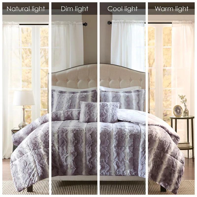 Madison Park Zuri Faux Fur Comforter Set & Reviews | Wayfair