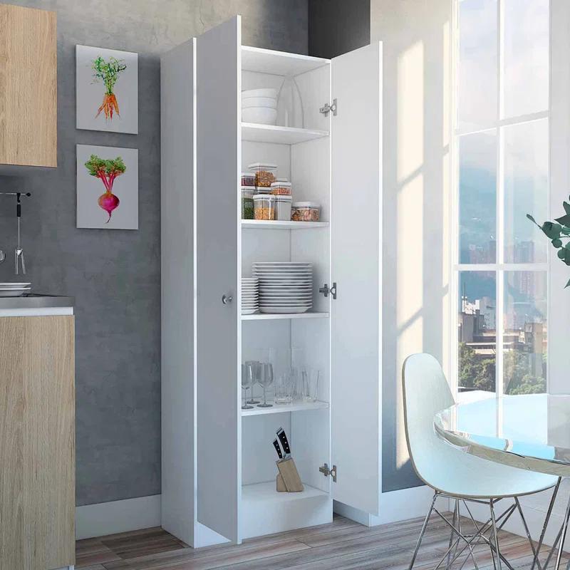 Plymouth 71-inch Multistorage Kitchen Cabinet with 5 Shelves