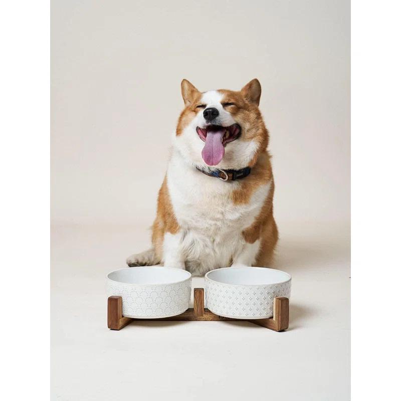 7 Inches Dog Food and Water Bowl