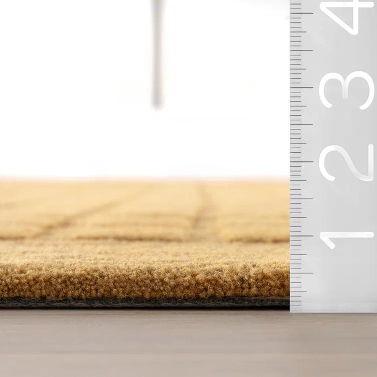 Latitude Run® Fritz Checkered Wool Area Rug