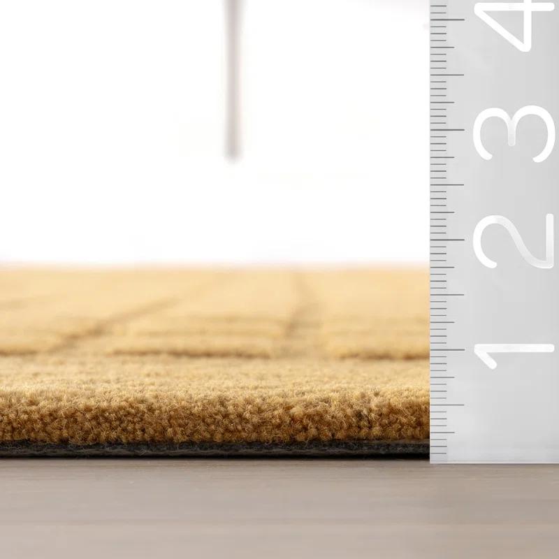 Latitude Run® Fritz Checkered Wool Area Rug