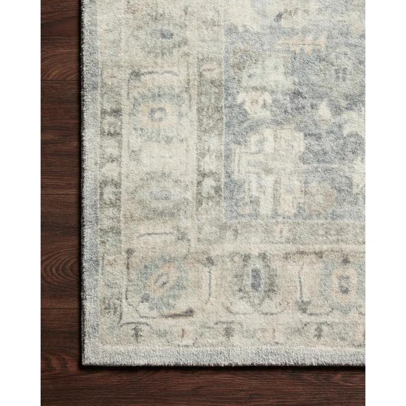 Sera Oriental Denim/Fog Area Rug