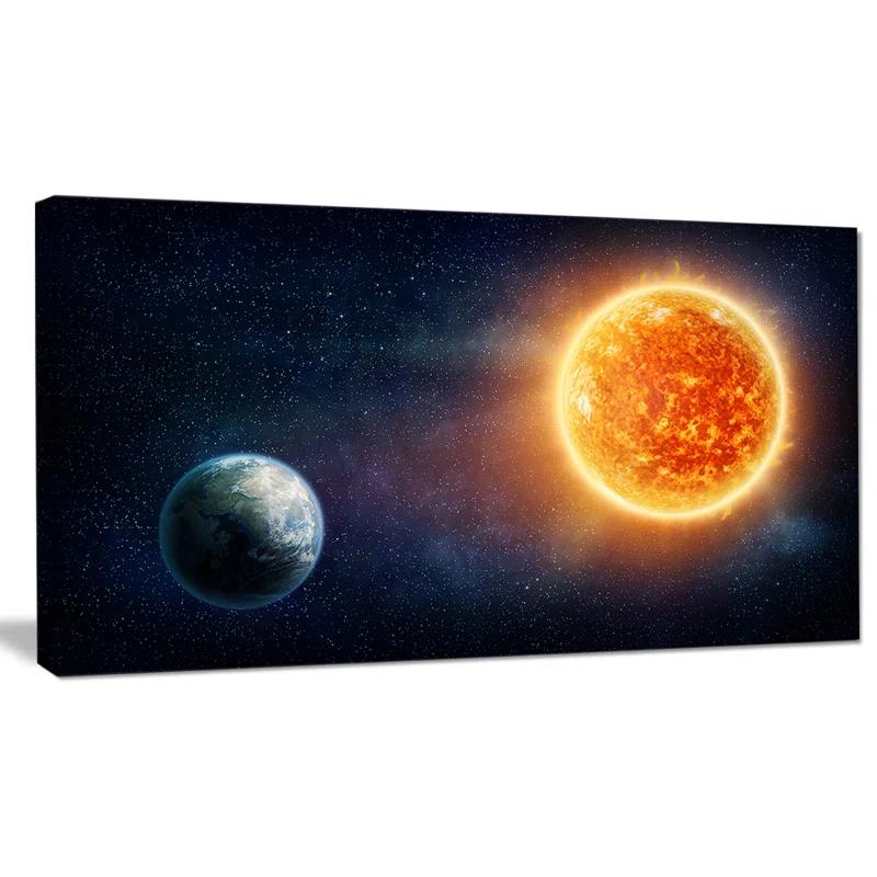 " Planet Earth And Sun "