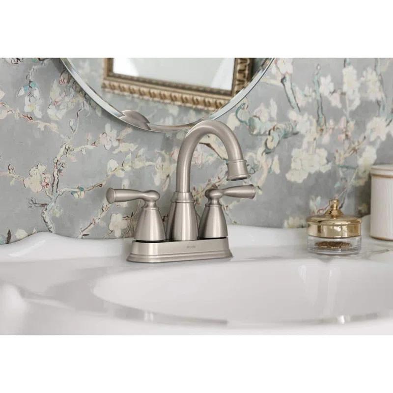 Moen Moen Banbury 4 in. Centerset Double Handle Bathroom Faucet 84943SRN