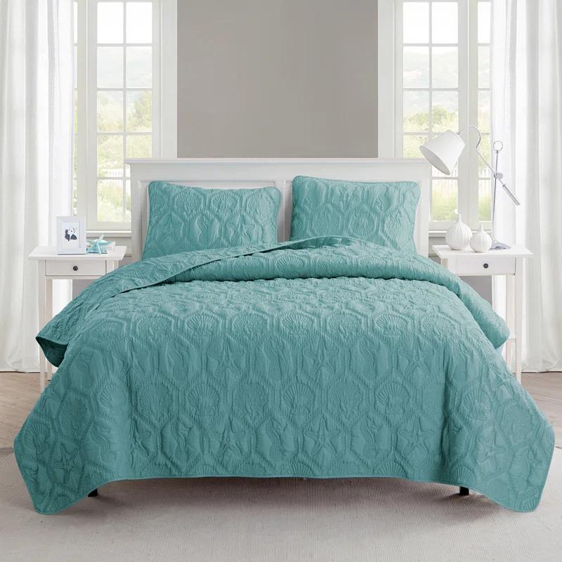 VCNY Shore 3-Piece Embossed Quilt Set & Reviews | Wayfair