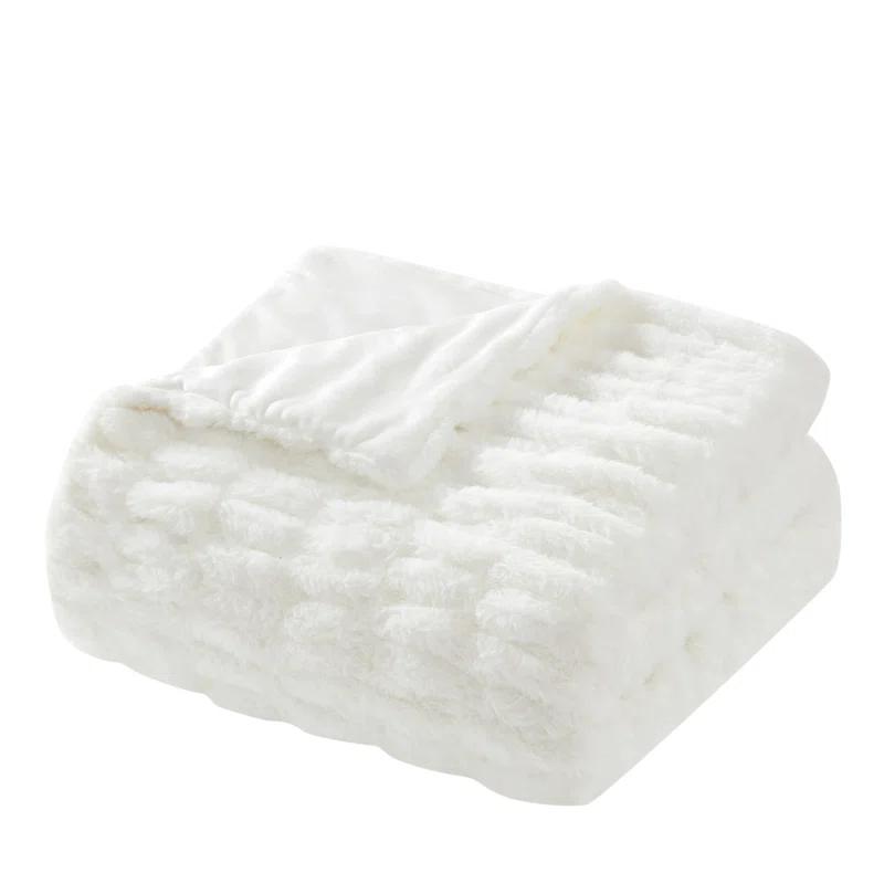 Tahari Home Isla Faux Fur Throw